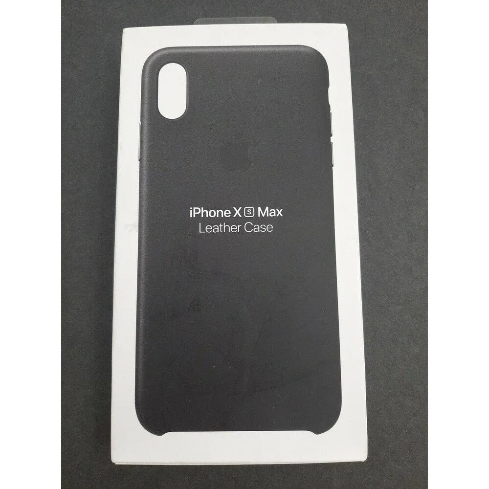 Apple iPhone XS Max Leather Case - Black